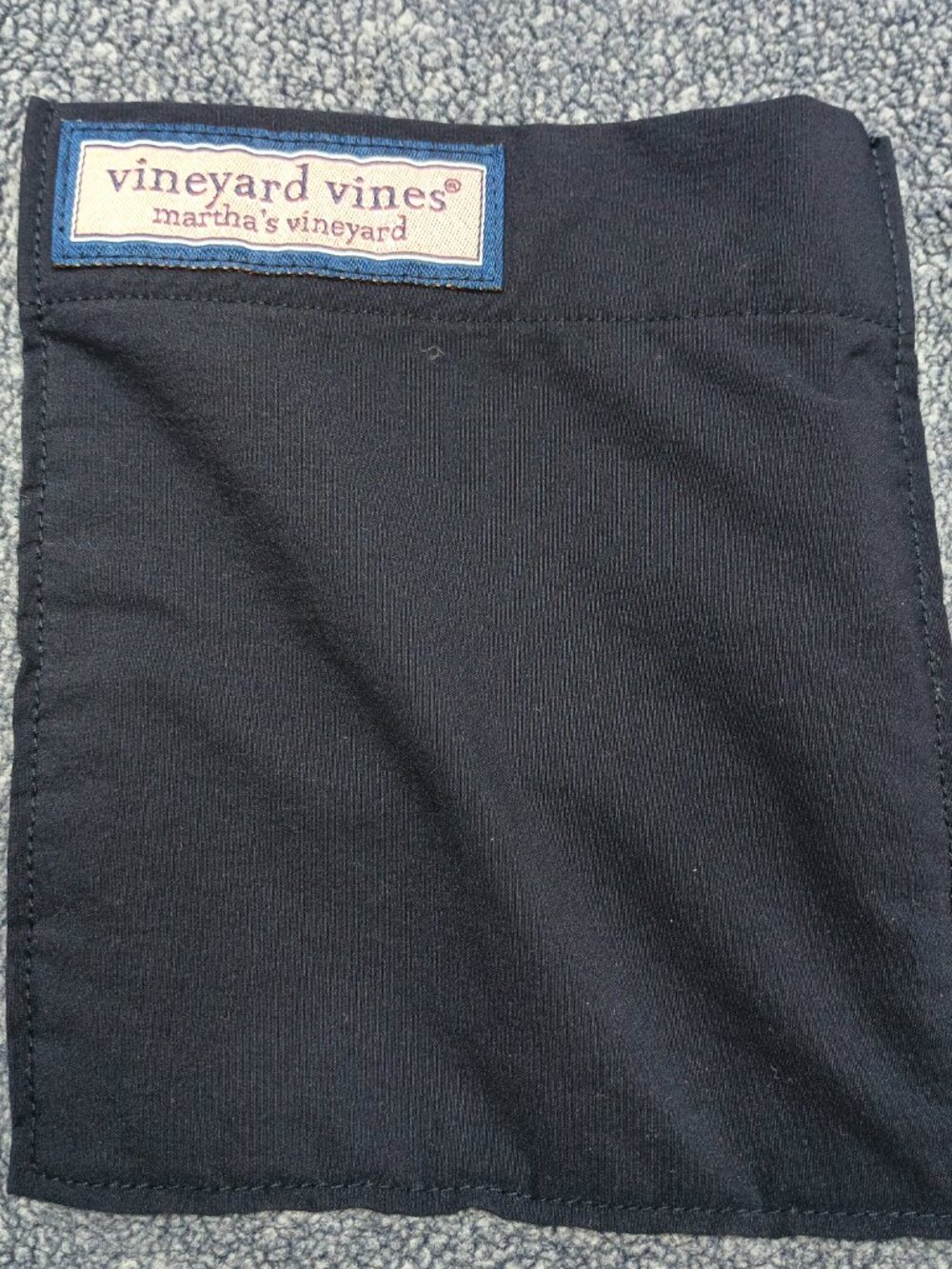Vineyard Vines Performance Fleece 1/4 Zip Pullover Gray Navy Pocket Men’s XL - Picture 7 of 12